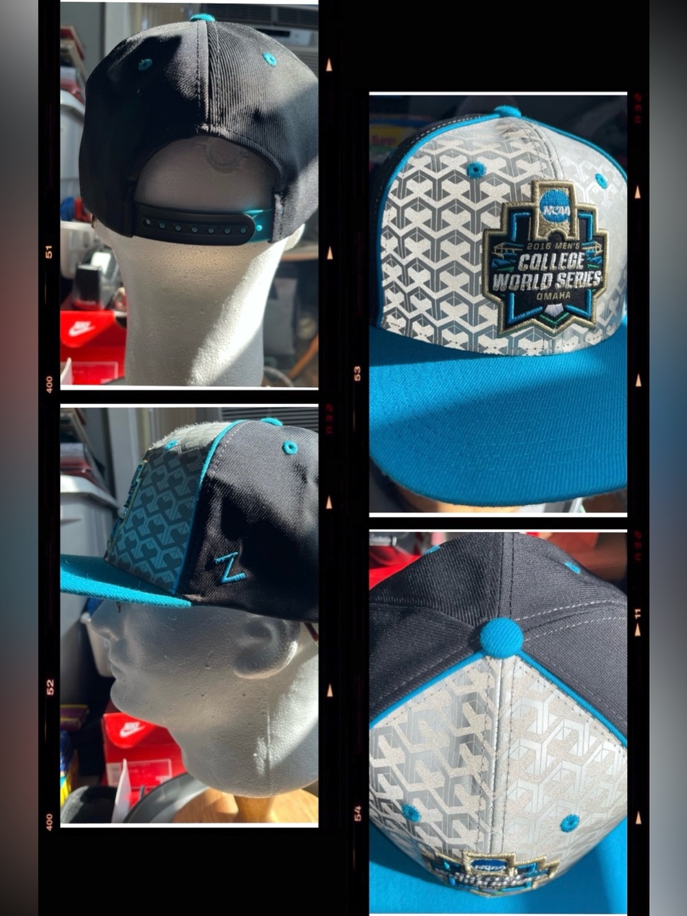 Snapback Hat 2016 NCAA College World Series OMAHA 10 YEAR ANNIVERSARY Zephyr Cap